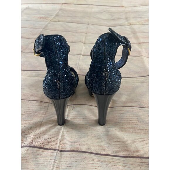 Y2K Miu Miu's Women' Glitter Patent Leather Platform Heels - 39 (9) - Picture 4 of 12